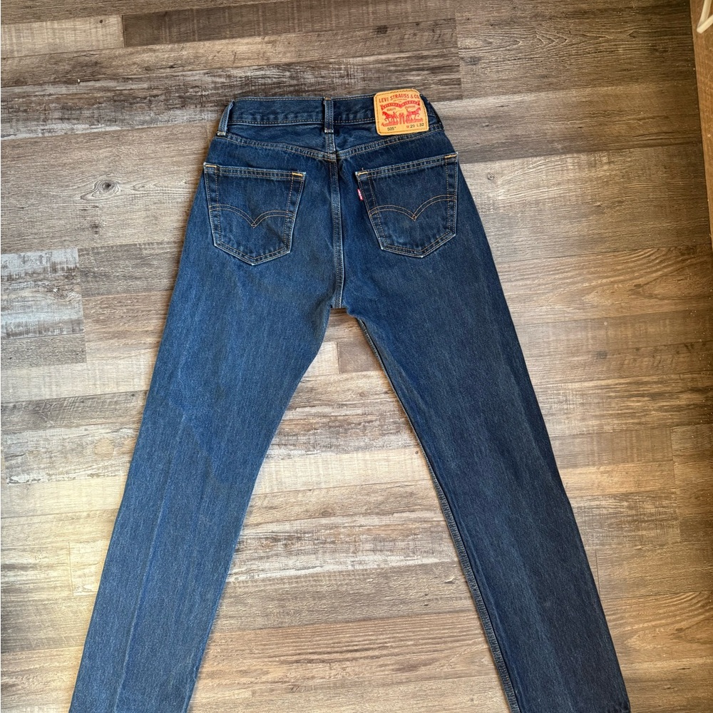 Levi's Men's 505 Straight Jeans - 29x32 on tag, but see pics/measurements